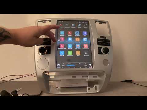 Видео: Магнитола в стиле Tesla (тесла) для Infiniti QX56 #megazvuk