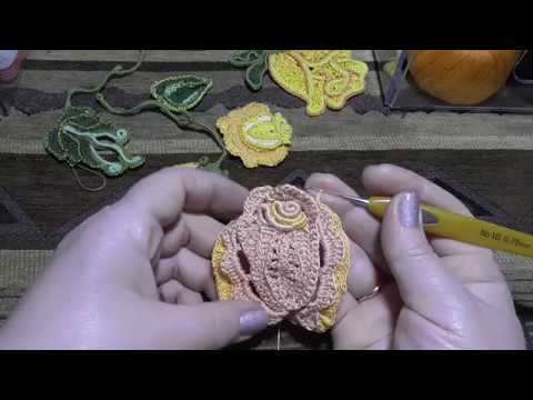 Видео: ВЯЗАНИЕ! МК розы большой часть 2