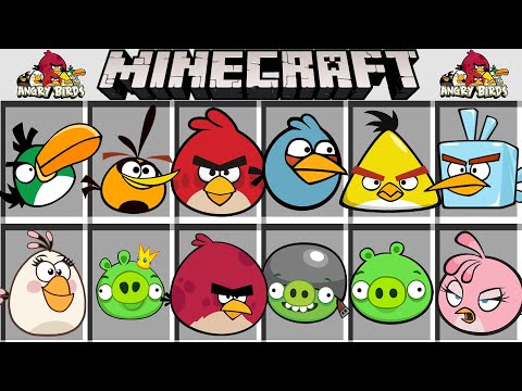 Видео: МОД НА ВСЕХ ЭНГРИ БЕРДС В МАЙНКРАФТ MINECRAFT MOD in Minecraft PE ANGRY BIRDS
