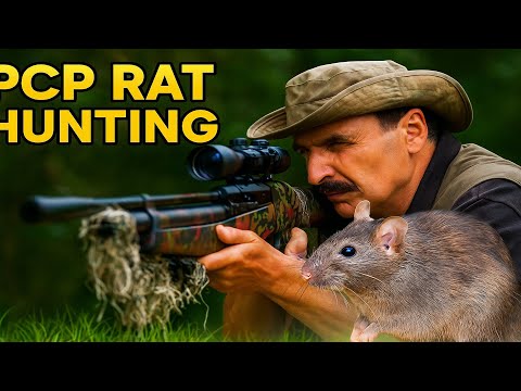 Видео: Охота на крыс из пневматической PCP винтовки. Часть 2.