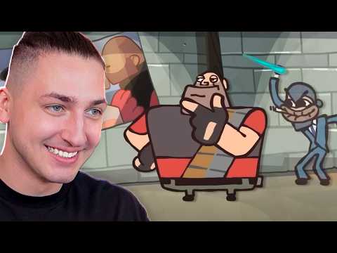 Видео: САМАЯ СМЕШНАЯ АНИМАЦИЯ ПО TEAM FORTRESS 2 - реакция Градуса и Вазачки