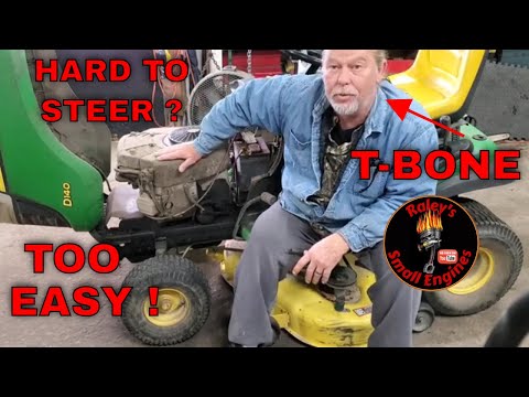 Видео: Трудно управлять газонокосилкой JOHN DEERE D140. Как отремонтировать и предотвратить эту проблему?