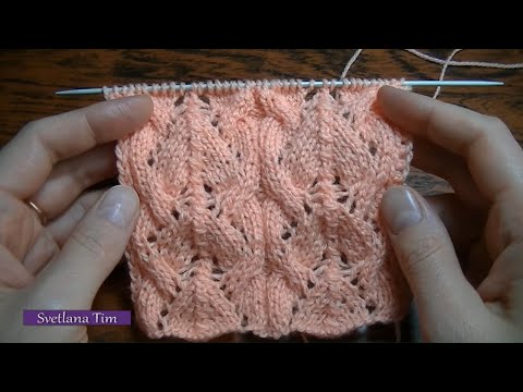 Видео: Ажурный узор ТРЕУГОЛЬНИКИ для вязания летних изделий / Вязание спицами / knitting (hobby) № 173