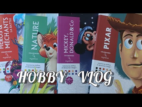 Видео: Hobby vlog || Хоббі влог || розмальоване за вересень || розмальовки Hachette || coloriages mystères 