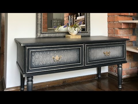 Видео: Перекраска старого трельяжа в технике омбрэ.#перекраскамебели #diyfurniture #furnituremakeover