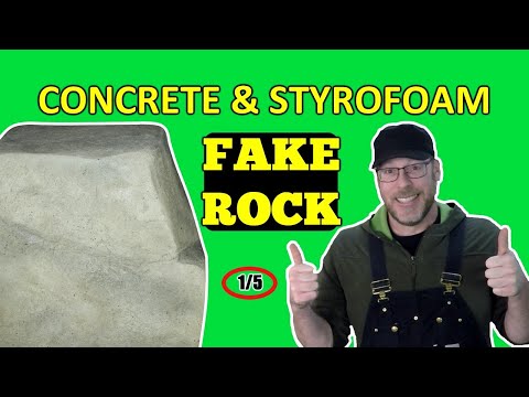 Видео: Как сделать камни из пенопласта (1/5)