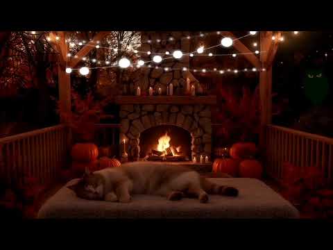 Видео: 🍁 Осень и мурлыкающий кот 🔥 | Autumn and a Purring Cat