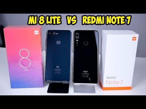 Видео: Xiaomi Redmi Note 7 VS Xiaomi Mi8 Lite  Все отличия, плюсы и минусы.