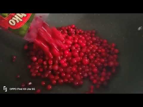 Видео: Варенье из брусники с грушами.