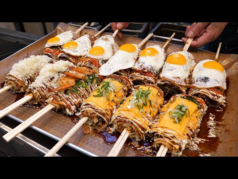 Видео: Сырный Ролл Мастер! Популярный в Корее хот-дог  Egg Cheese Roll Hot Dog / korean street food