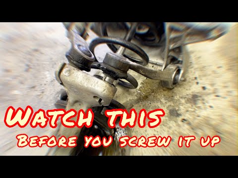 Видео: Audi заедает стяжной болт, устраняя шум подвески, ремонт подвески a4 a5 a6 a7 a8 q5 s4 s5 койловеры