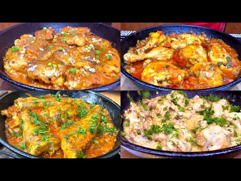 Видео: 4 ВКУСНЫХ и БЫСТРЫХ рецепта на СКОВОРОДЕ.