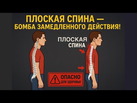 Видео: Плоская спина упражнения. Сглаженный лордоз, кифоз.
