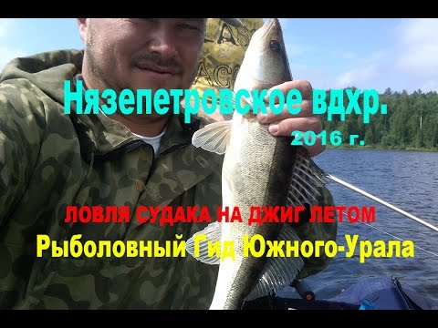 Видео: Ловля судака на джиг летом. Нязепетровское вдхр. Рыболовный гид Южного -Урала.
