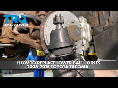 Видео: Как заменить нижние шаровые опоры Toyota Tacoma 2005-2015