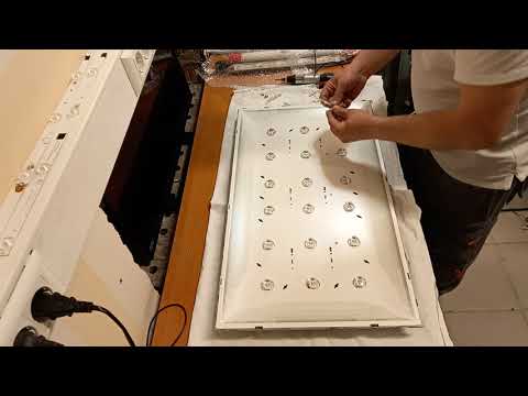 Видео: Lg 32lb565 замена подсветки.LG 32LB572V 6916l-1974A 32LB580V 32LB650V 32LB652V 32LB653V 32LF550