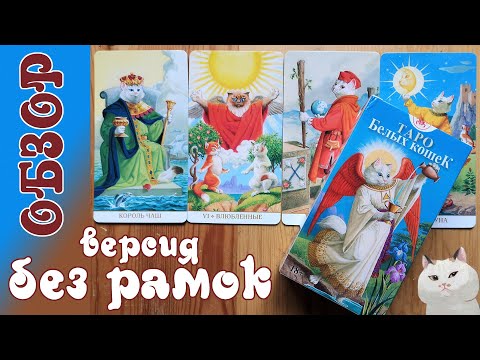 Видео: Безрамочное Таро Белых кошек - Обзор новинки от Аввалон - Ло Скарабео