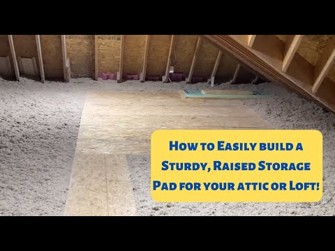 Видео: Как легко построить прочную приподнятую платформу для хранения вещей на чердаке или мансарде