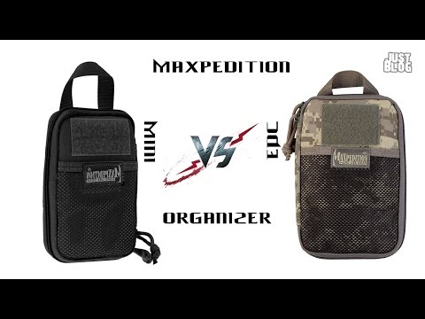 Видео: Maxpedition EDC vs Maxpedition Mini Pocket organizer. Сравнение вместительности.