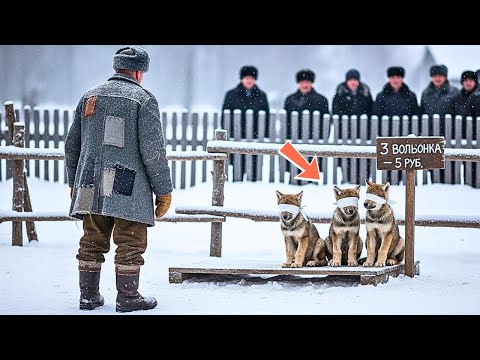 Видео: Бедный ветеран купил трёх волчат за 5 рублей — то, что случилось потом, потрясло всю деревню