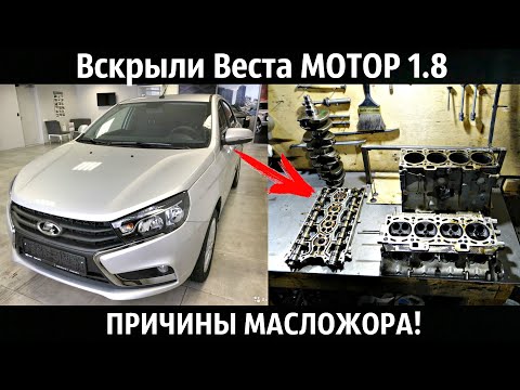 Видео: Вскрыли Веста МОТОР 1.8 и УЖАСНУЛИСЬ!Причины МАСЛОЖОРА!