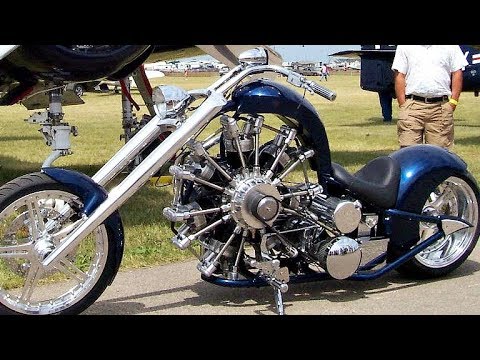 Видео: 😲 Мотоциклы с Двигателями от СамоЛетов 🚀!