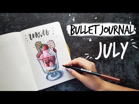 Видео: ОФОРМЛЕНИЕ ЕЖЕДНЕВНИКА ИЮЛЬ 2019 || BULLET JOURNAL JULY || Миша Пишет
