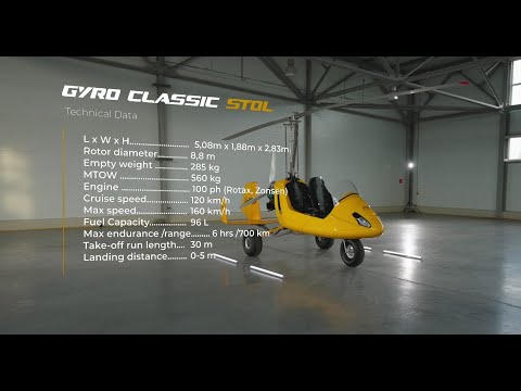 Видео: Автожир GYRO Classic STOL