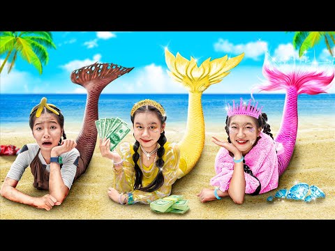 Видео: Бедная vs Богатая vs Гига Богатая Русалка! Как стать русалкой?