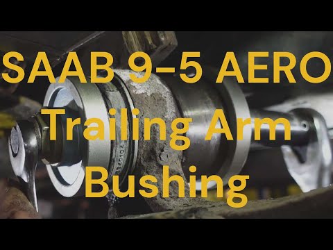 Видео: Как заменить втулку продольного рычага SAAB 9-5 1999-2009