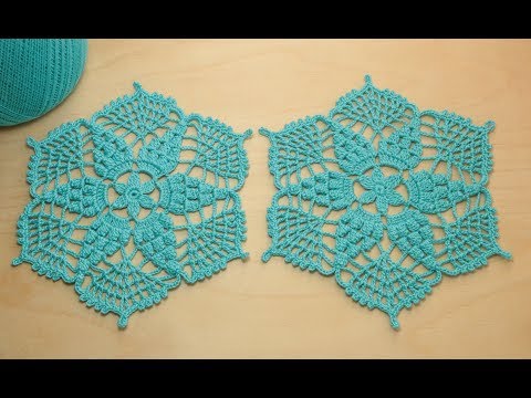 Видео: Вязание крючком АЖУРНЫЙ МОТИВ Crochet hexagon motif
