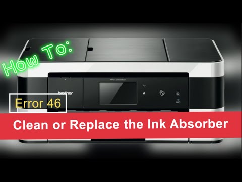 Видео: Очистка или замена абсорбера чернил на принтере Brother — исправление ошибки 46 на МФУ или МФУ