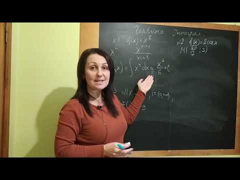 Видео: Тема 26. Первісна. Інтеграл. Підготовка до зно Капіносов. Частина 1