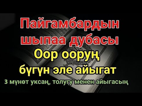 Видео: Пайгамбардын дубасы — 3 мүнөттө айыгасың! Угуп коюу эле жетиштүү!