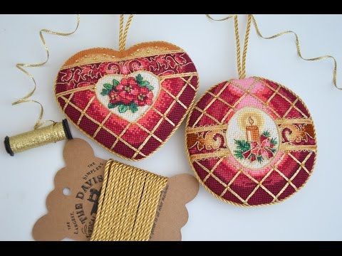 Видео: 28 - Dimensions Timeless Elegance Ornaments две игрушки готовы и оформленны