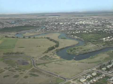 Видео: Мой город - Красный Кут, с высоты птичьего полета..