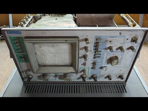 Видео: Осциллограф с1-97. Разбор. Есть всё- золото, палладий, платина, серебро.