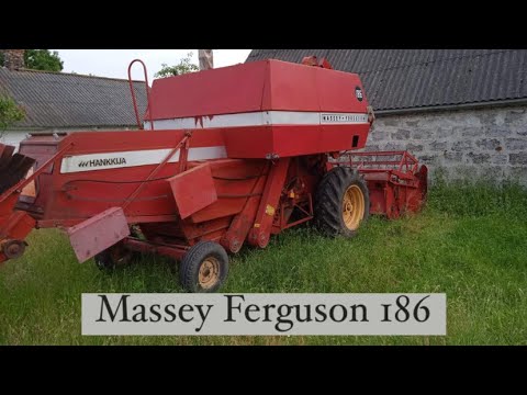 Видео: Огляд комбайна Massey Ferguson 186 на продаж