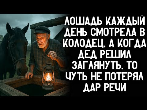 Видео: Лошадь каждый день смотрела в колодец, а когда дед решил заглянуть, то чуть не потерял дар речи