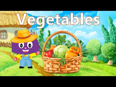 Видео: Vegetables. Овочі англійською мовою. Англійська для дітей.  English for kids. Kids vocabulary