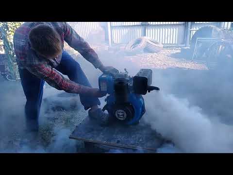 Видео: ТНВД на мотоблоке (повышенные обороты)