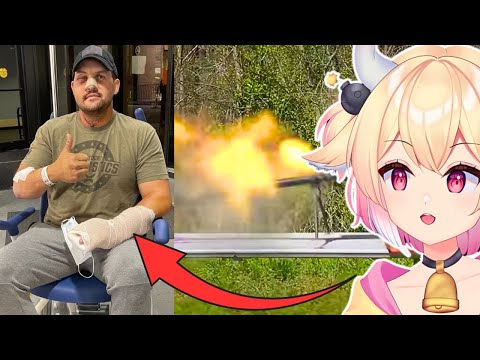 Видео: Мой 50-калиберный пистолет взорвался | rosiebellmoo реагирует на Kentucky Ballistics