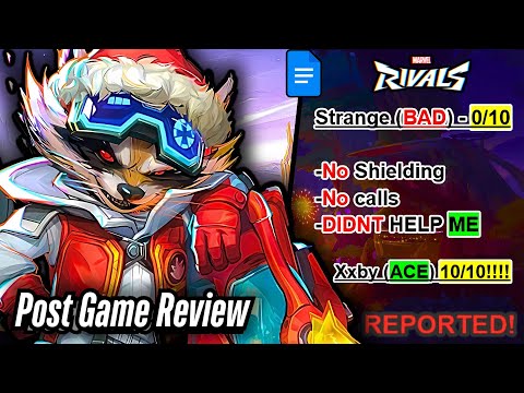 Видео: Троллинг с помощью карты отчёта после игры в рейтинге Marvel Rivals