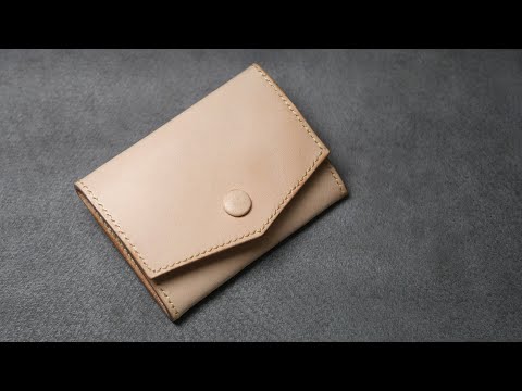 Видео: 【Изготовление Коробка портмоне, в которую можно положить карты ｜ Шаблон ｜ №24 craft Ремесло из кожи】