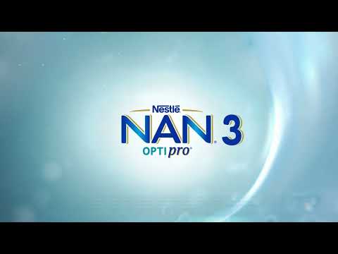 Видео: NAN® 3 Optipro® с инновационной формулой для оптимального роста и крепкого иммунитета малышей.