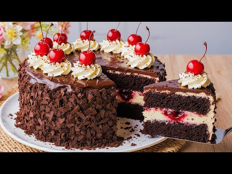 Видео: 🍫🍒 Самый вкусный вишневый пирог, который тает во рту. Невероятно вкусный торт.