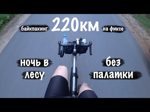 Видео: Бюджетный байкпакинг! Бомж-трип 220км на фиксе. Ночевка в лесу без палатки!