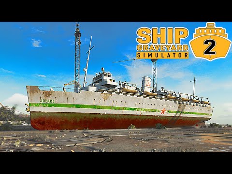Видео: Распил Плавучего Госпиталя USS Solace (AH-5) - Steam Ships DLC - Ship Graveyard Simulator 2
