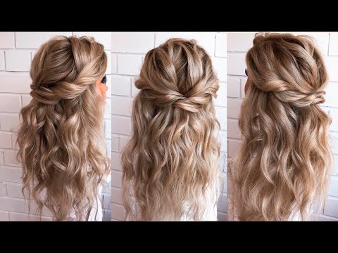 Видео: Wedding hairstyle | Прическа Мальвинка