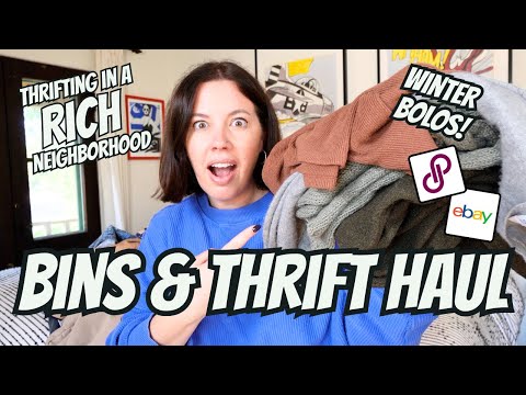 Видео: Находим зимние BOLO в экономном районе! Более 35 вещей для перепродажи на Poshmark и eBay.